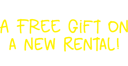 Congrats You've Won: A FREE Gift on a new rental! Check your email for your offer!