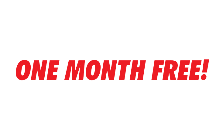 Great job! You've won our best offer! One month free! Check your email for your coupon to redeem in store!